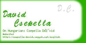 david csepella business card